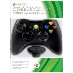 Xbox 360 – Wireless Controller + Play & Charge Kit Bundle black