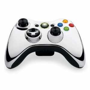 Xbox 360 Wireless Controller Chrome Limited Edition mit umschaltbarem D-Pad