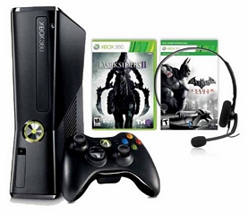 Xbox 360 250GB Batman Arkham City [Download] + Darksiders II Bundle + 2. Controller für 199 Euro oder kombinierbar mit weiterer Aktion