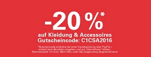 Ebay: 20 Prozent Rabatt auf Fashion