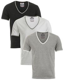 3er-Pack Brave Soul Silva V Neck T-Shirts