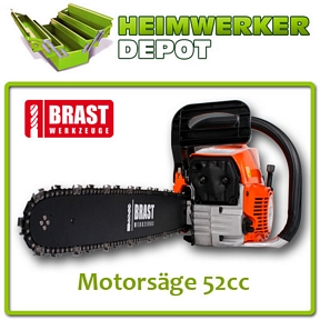 Brast 3PS Benzin Kettensäge 52 ccm