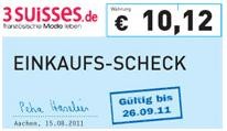 3suisses: Mode günstig kaufen mit 10,12 Euro-Vorteilscode (15 Euro Mindestbestellwert)