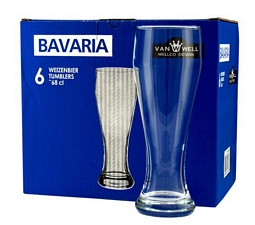 6er Set Weizenbiergläser Weizengläser Bavaria 0,5 Liter