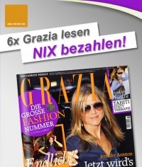 Geschenkt: 5.000 Gratis-Leseproben der Grazia