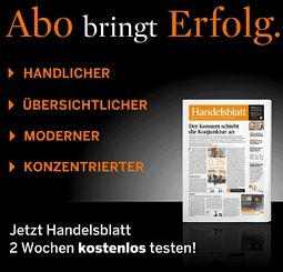 Handelsblatt: 2 bzw. 4 Wochen kostenlos testen