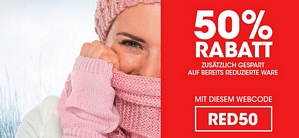 Adler Moden – 50 Prozent Rabatt auf bereits reduzierte Artikel