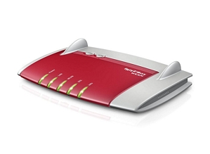 FRITZ!Box WLAN 3370 (Rot, Silber)