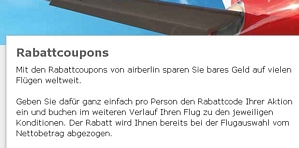 airberlin: 10 Euro Rabatt pro Person beim nächsten Flug