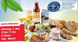 Kostenlos: Größtes Frühstück der Welt in über 320 real-Märkten
