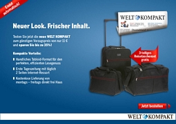 Abo: Welt Kompakt 4 Wochen lang testen (endet automatisch)