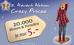 C&A: 20.000 Blusen und Hemden für je nur 5,00 Euro