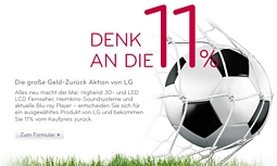 LG Electronics: 11 Prozent Cashback auf ausgewählte Geräte
