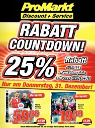 25% Rabatt bei ProMarkt