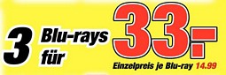 ProMarkt: 3 Blu-rays für 33 Euro
