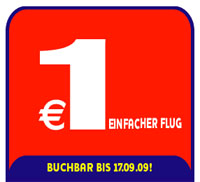 Ryanair: Flüge ab 1€ pro Strecke