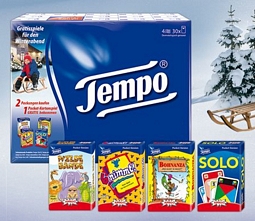 Tempo-Produkte kaufen und Gratis-Kartenspiel erhalten