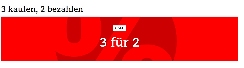 Thalia: 3 kaufen, 2 bezahlen