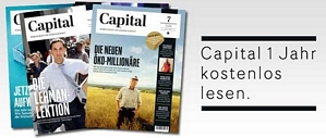 Für Studenten: 1 Jahr die Capital kostenlos lesen