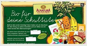 Alnatura: Leere Schultüte kostenlos befüllen lassen