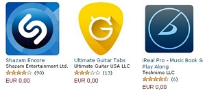 Amazon: 11 kostenlos Apps für Kindle Fire und Android runterladen – rund um das Thema Musik
