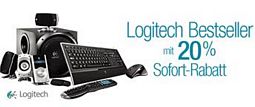 Amazon: 20 Prozent Rabatt auf beim Kauf von 2 Logitech-Artikeln (PC-Zubehör)