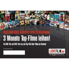 3 Monate LOVEFiLM (Flatrate 1 Paket) für Neukunden