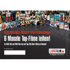 LOVEFiLM – 6 Monate (Flatrate 1 Paket) für 18,99 Euro (nur für Neukunden)