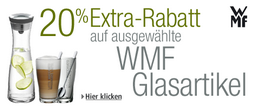Amazon: 20% Extra-Rabatt auf WMF Glasartikel