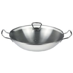 Wok Fissler Kunming 35 cm mit Glasdeckel (06 823 35 001)