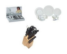 Amazon: Exklusives Set-Angebot Geschirr, Besteck und Messerblock