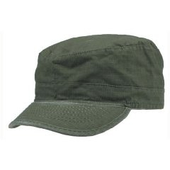 Feldmütze US BDU Rip Stop (oliv-stonewashed)