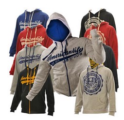 American Life Damen- und Herren-Hoodies Kapuzenpullover Sweatjacken