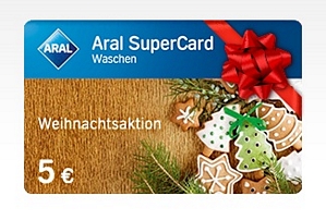 ARAL: 10 Euro Tankkarte bestellen und eine 5 Euro Aral SuperCard Waschen gratis erhalten