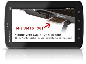 ARCHOS ARNOVA 7c G2 Tablet mit integriertem 3G/UMTS