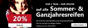 A.T.U. – 19 Prozent Rabatt auf Sommerreifen