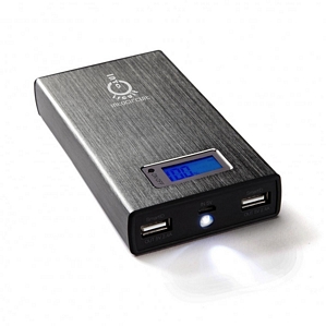 Intocircuit 11200mAh 5V 2A/1A Externer Akku Dual USB Powerbank für iPhone, Samsung Galaxy Smartphones und Tablets