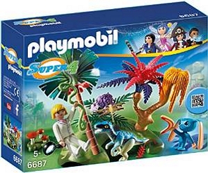 PLAYMOBIL 6687 – Lost Island mit Alien und Raptor