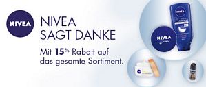 Amazon: 15 Prozent Rabatt auf NIVEA Artikel zum Jahresstart
