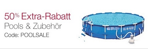 Amazon: 50 Prozent Rabatt auf Pools und Zubehör