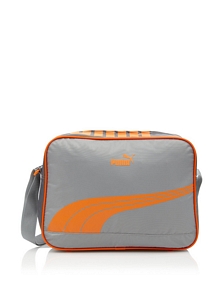 PUMA Schultertasche Sole Reporter Quarry-Steel Gray-Golden Poppy 40 x 29 x 14 cm 071798 05