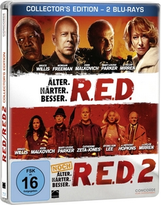 R.E.D. – Älter. Härter. Besser/R.E.D. 2 – Noch Älter. Härter. Besser – Steelbook [Blu-ray] [Collector’s Edition]
