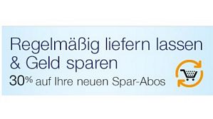 Amazon: 30 Prozent Rabatt auf die erste Lieferung neu abgeschlossener Spar-Abos