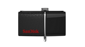 SanDisk 128GB Ultra Dual Drive USB-Stick schwarz (SDDD2-128G-G46) mit USB- und micro-USB-Anschluss