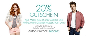 Amazon: Sale mit 20 Prozent Rabatt auf über 35.000 Mode-Artikel