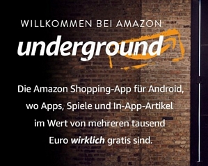 Amazon Underground: Jede Menge Apps, Spiele und In-App-Artikel für Android kostenlos erhalten