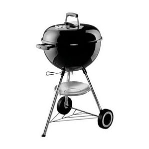 Weber 1241004 One-Touch Silver Original, Holzkohlegrill, 47 cm, schwarz