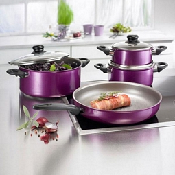Beem Inducto Platinum Kochtopf Set 7-tlg. mit Pfanne für Induktion geeignet