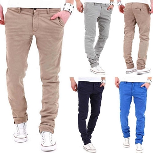 Behype Herren Chinohose Slim Chino Hose diverse Farben