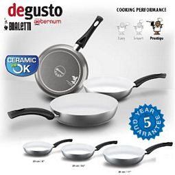 Bialetti Aeternum Degusto Ceramic 3-teiliges Pfannenset